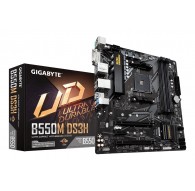 GIGABYTE B550M DS3H Motherboard - AMD Ryzen 5000 CPUs, 5+3 Phases VRM, up to 4733MHz DDR4, 1xPCIe 4.0 + 1xPCIe 3.0 M.2, 1GbE LAN