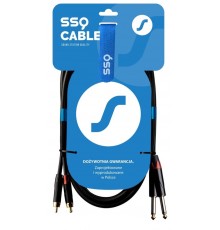 SSQ RCAJM5 - Cable 2x RCA - 2x Jack Mono 6,3 mm 3 m Black