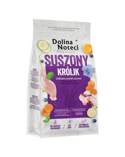DOLINA NOTECI Premium Dried Rabbit - dried food for dogs - 9kg