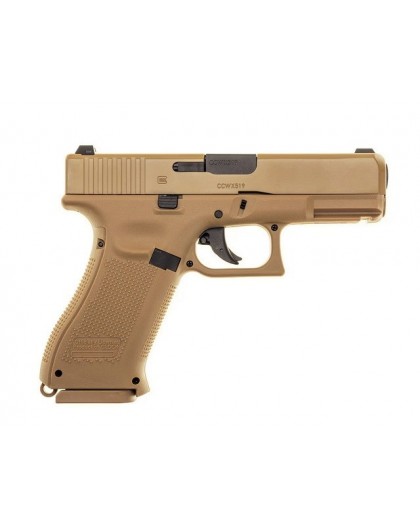 Glock 19X 4,5 mm coyote BB CO2 shot air pistol.