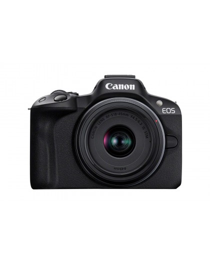 Canon EOS R50, Black + RF-S 18-45mm F4.5-6.3 IS STM Kit MILC 24.2 MP CMOS 6000 x 4000 pixels