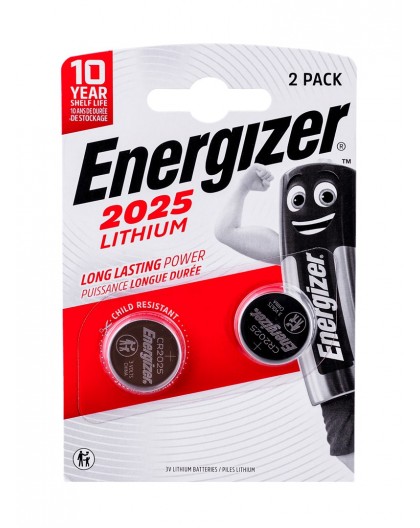 ENERGIZER BATTERY SPECIALIZED CR2025/2, 3V, ECO