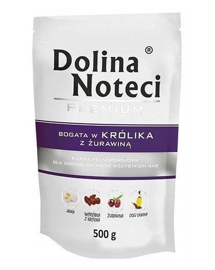 DOLINA NOTECI Premium Rich in rabbit with cranberries - Wet dog food - 500 g