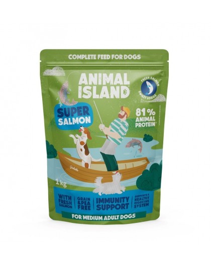ANIMAL ISLAND Salmon - dry dog food - 1kg