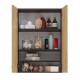 Topeshop POLA MINI DD ANT/ART bathroom storage cabinet Graphite, Oak