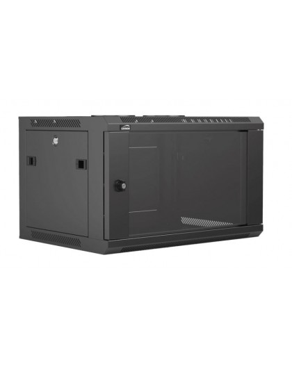 CAYMON Rack cabinet 19" 6 units - 450mm (D), black