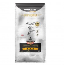 BIOFEED Euphoria Fresh Junior Medium & Large Monoprotein Turkey - dry dog food - 12kg