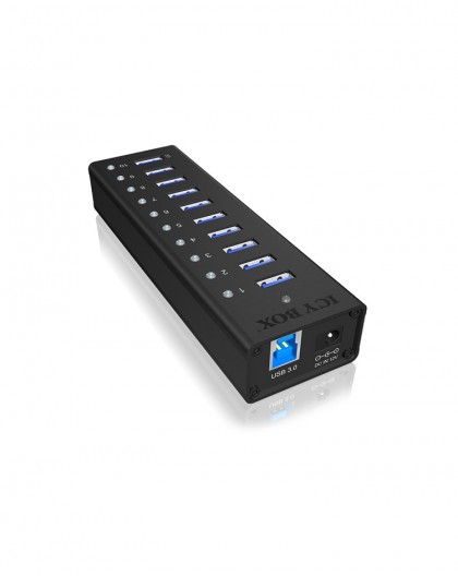 ICY BOX IB-AC6110 USB 3.2 Gen 1 (3.1 Gen 1) Type-B 5000 Mbit/s Black