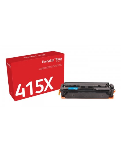 Everyday™ Cyan Toner by Xerox compatible with HP 415X (W2031X), High capacity