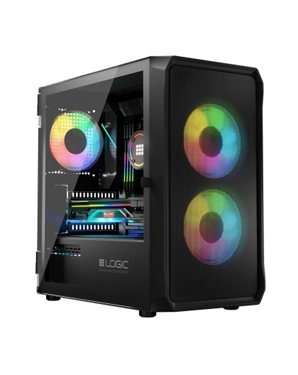 Logic PORTOS ARGB MINI USB 3.0 Case Black