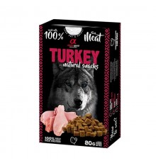 ALPHA SPIRIT Turkey natural snacks - treat for dogs - 80g