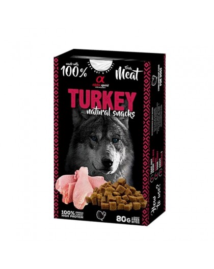 ALPHA SPIRIT Turkey natural snacks - treat for dogs - 80g