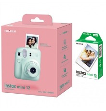 Fujifilm | Instax Mini 12 kaamera + Instax Mini läikiv (10 tk) | Mint roheline | 800