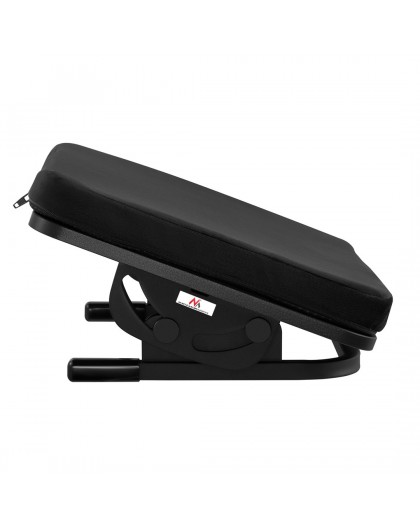Maclean MC-460 Ergonomic Footrest Leg Foot Rest Infinitely Adjustable Angle Under Desk Removable Cushion Cushioned