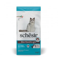 SCHESIR Adult Sterilized & Light Rich in fish - dry cat food - 10kg