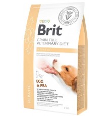 BRIT Grain Free Veterinary Diet Hepatic Egg&Pea - dry dog food - 2 kg