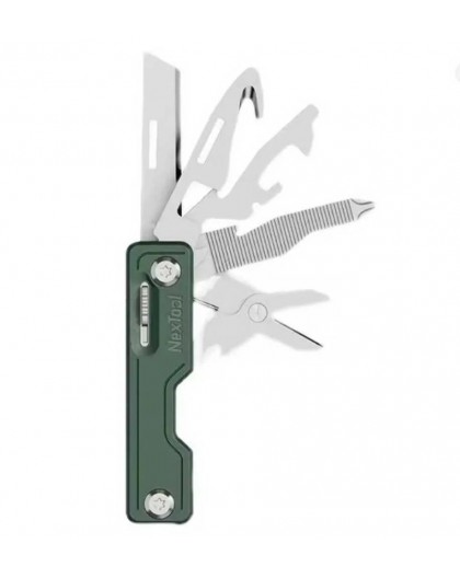 NexTool NE20098 10-in-1 multi-tool knife, green