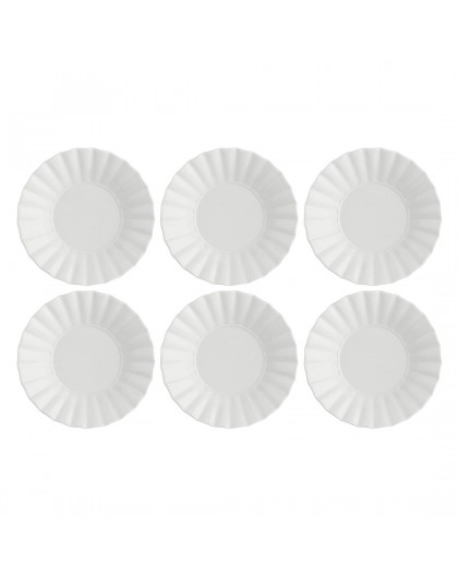 Set of 6 Ducale Soup Plates - White, 22 cm
