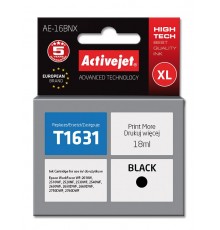 Картридж Activejet AE-16BNX (замена для Epson 16XL T1631 Supreme, 18 мл, черный)
