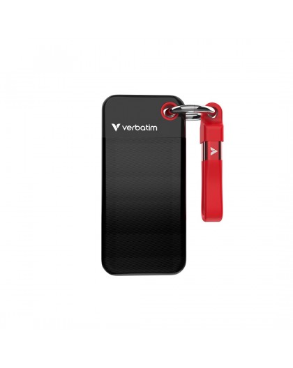 Verbatim Pocket SSD USB 3.2 Gen 2 2TB Black/Red