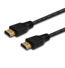 SAVIO CL-195 HDMI cable 2 m, black, gold-plated connectors, v2.0 high speed, ethernet/3D