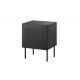 Bedside table 2 pcs. SIENA 44.5x40x59 black matt