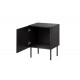 Bedside table 2 pcs. SIENA 44.5x40x59 black matt