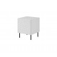 HOLE bedside table 2 pcs. 44x40.5x53.5 cm white matt