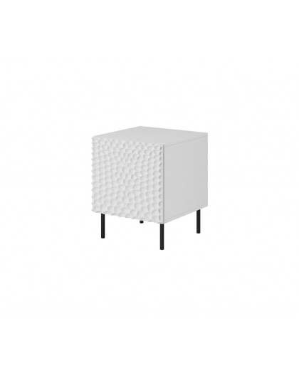HOLE bedside table 2 pcs. 44x40.5x53.5 cm white matt