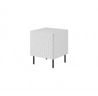 HOLE bedside table 2 pcs. 44x40.5x53.5 cm white matt