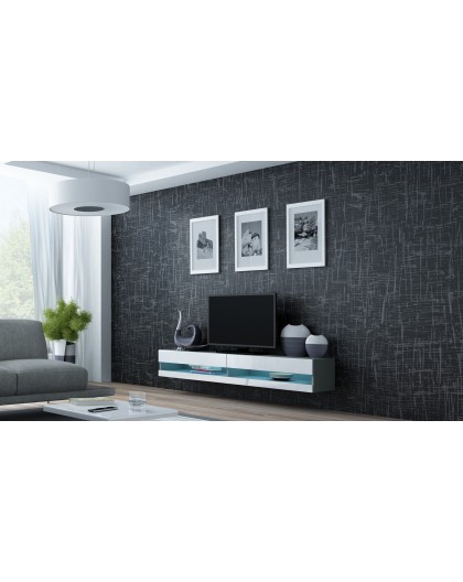 Cama TV alus VIGO UUS 30/180/40 hall/valge läikiv