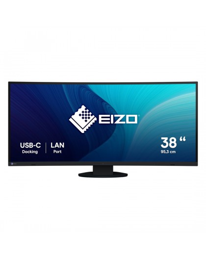 EIZO FlexScan EV3895-BK LED display 95.2 cm (37.5") 3840 x 1600 pixels UltraWide Quad HD+ Black