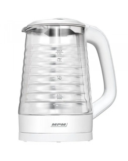 MPM MCZ-124 electric kettle 1.7 L 2200 W White
