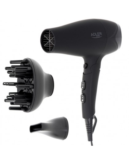 Adler AD 2267 hair dryer Black, 2500 W
