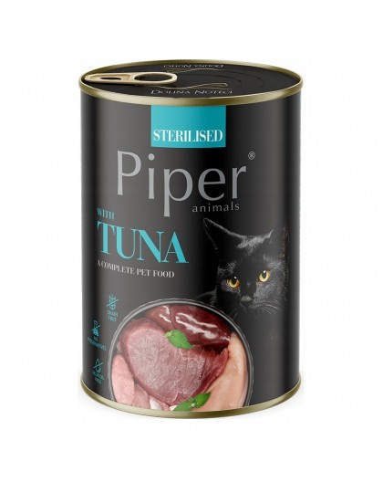 DOLINA NOTECI Piper Animals Sterilised with tuna - wet cat food - 400g