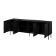 SIENA chest of drawers 200x40x75 matte black