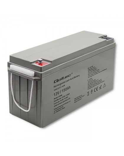 Аккумулятор Qoltec 53068 AGM | 12В | 150Ач | макс. 2250А