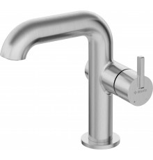 Basin mixer with rectangular spout