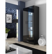 Cama display cabinet SOHO S6 2D2S black/black gloss