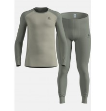 Thermal underwear - Odlo Set ACTIVE WARM Special Set size M Grey