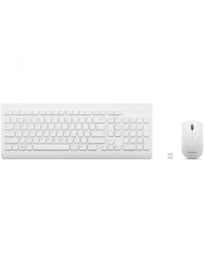 Lenovo | Wireless Combo Keyboard & Mouse | 510 | White | Keyboard and Mouse Combo | 2.4 GHz Wireless via Nano USB | Batteries in