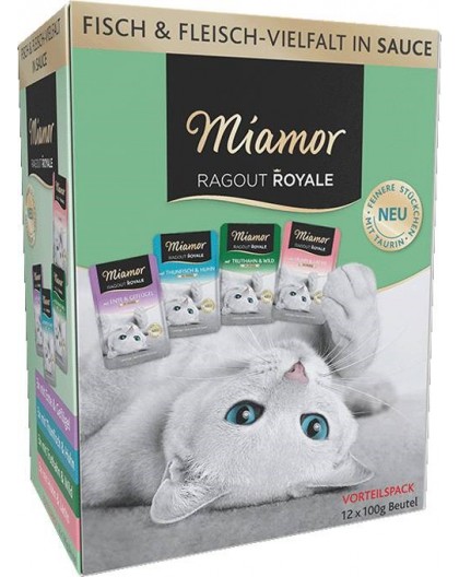 MIAMOR Ragout Royale Adult Mix in gravy - wet cat food - 12x100g
