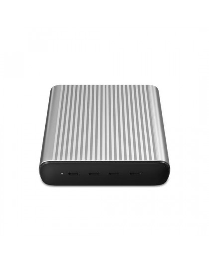 HYPER 245W GaN Desktop Charger Laptop, Smartphone, Tablet Black, Silver AC, Battery Fast charging Indoor