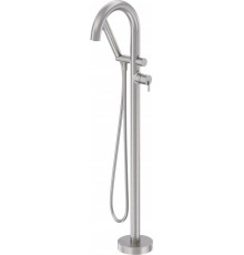 Freestanding bath mixer with shower set