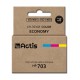 ACTIS KH-703CR Ink (replacement HP 703 CD888AE Standard 12 ml color)