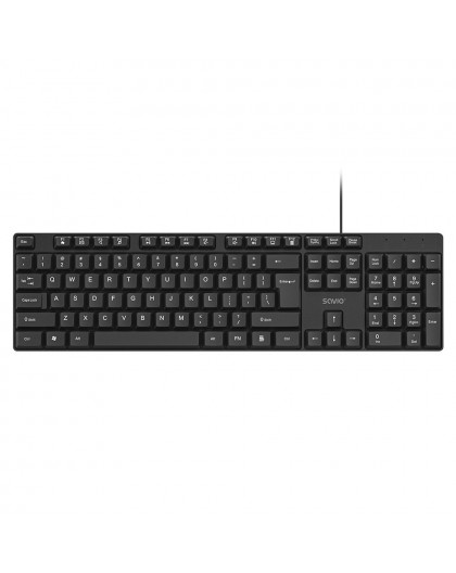 Savio KB-01 keyboard Home/Office USB QWERTY US English Black