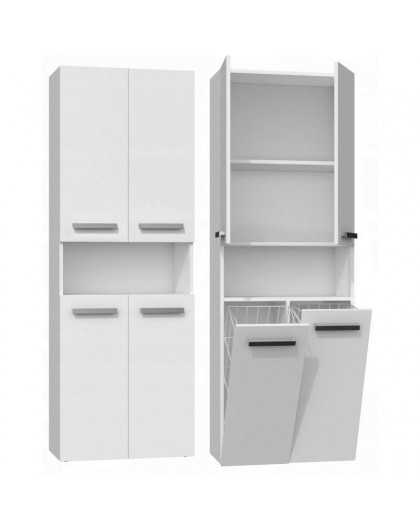 Topeshop NEL 2K DK BIEL bathroom storage cabinet White