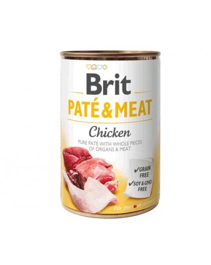 BRIT Paté & Meat with Chicken - wet dog food - 400g