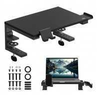 Ergo Office laptop / monitor stand, max. load 20kg, for diag. 13-32", black, ER-303 B