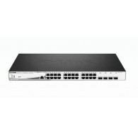 D-Link 28-Port Gigabit PoE+ Smart Managed Switch including 4 x 100/1000Mbps Combo Ports